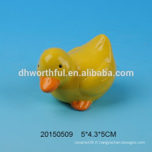La décoration de Pâques la plus populaire, le canard en céramique jaune pour le commerce de gros